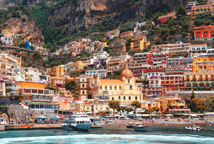 Experience the glamour of Marina Grande Beach, one of the iconic Amalfi Coast beaches, nestled in the vibrant town of Positano.